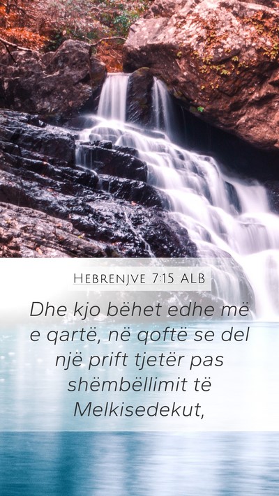 Hebrenjve 7:15 ALB Bible Verse Image