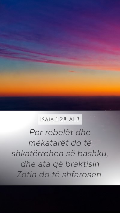 Isaia 1:28 ALB Bible Verse Image