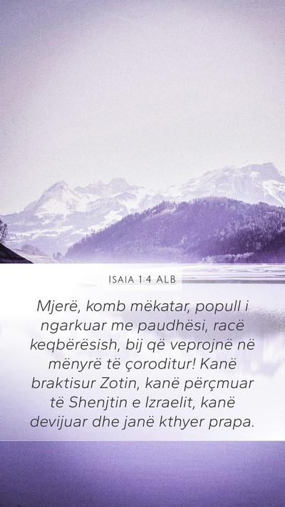 Isaia 1:4 ALB Bible Verse Image