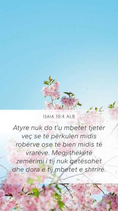 Isaia 10:4 ALB Bible Verse Image