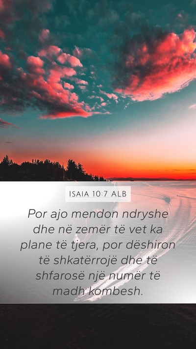 Isaia 10:7 ALB Bible Verse Image