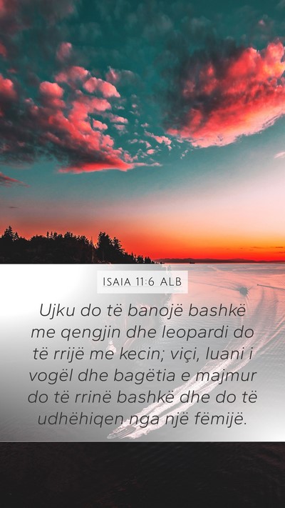 Isaia 11:6 ALB Bible Verse Image