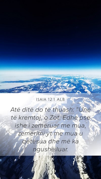 Isaia 12:1 ALB Bible Verse Image