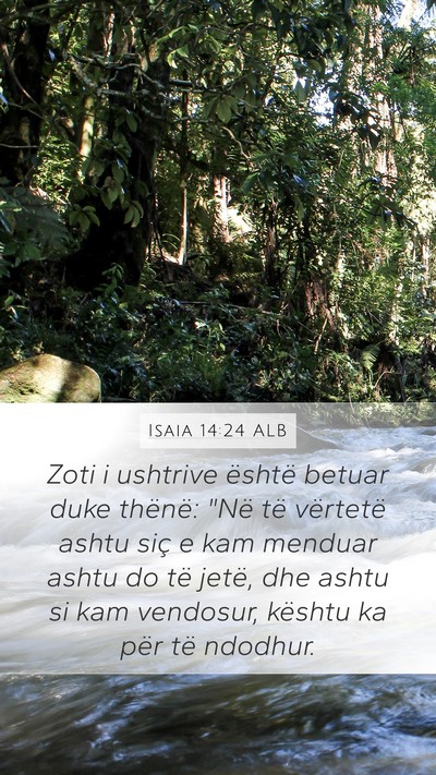 Isaia 14:24 ALB Bible Verse Image