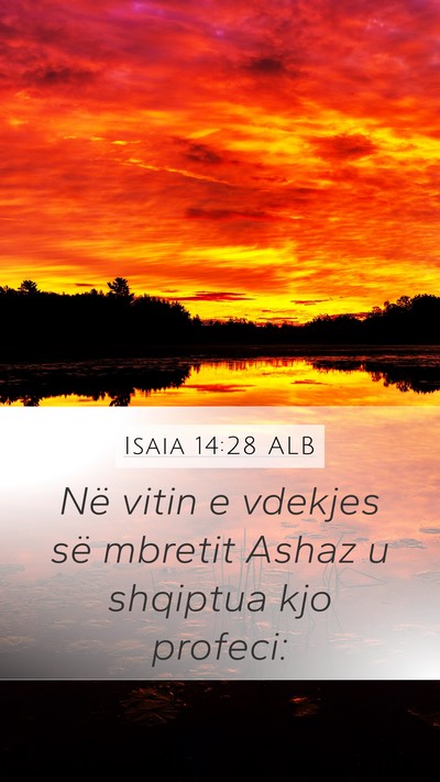 Isaia 14:28 ALB Bible Verse Image