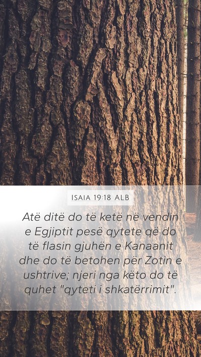 Isaia 19:18 ALB Bible Verse Image