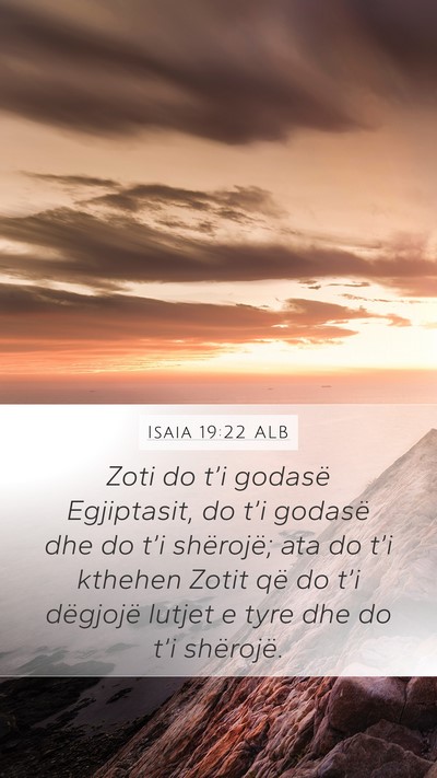 Isaia 19:22 ALB Bible Verse Image