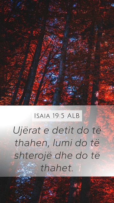 Isaia 19:5 ALB Bible Verse Image