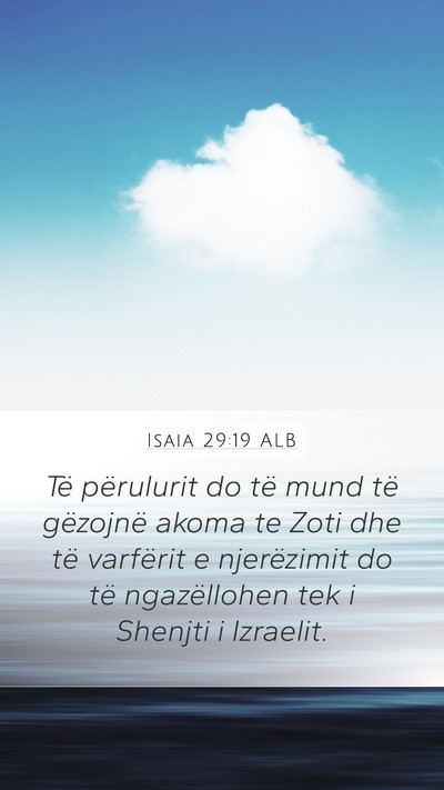 Isaia 29:19 ALB Bible Verse Image