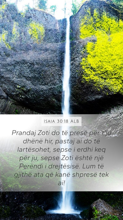 Isaia 30:18 ALB Bible Verse Image