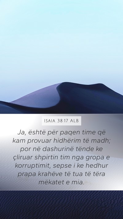 Isaia 38:17 ALB Bible Verse Image