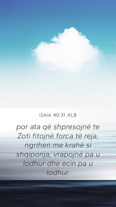 Isaia 40:31 ALB Bible Verse Image