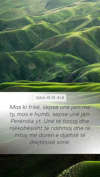 Isaia 41:10 ALB Bible Verse Image