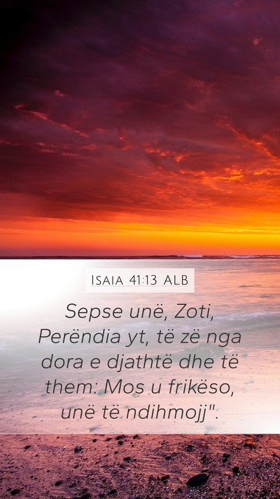 Isaia 41:13 ALB Bible Verse Image