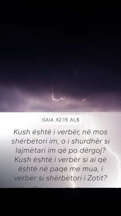 Isaia 42:19 ALB Bible Verse Image