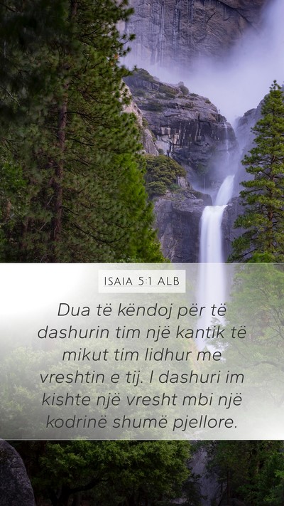 Isaia 5:1 ALB Bible Verse Image