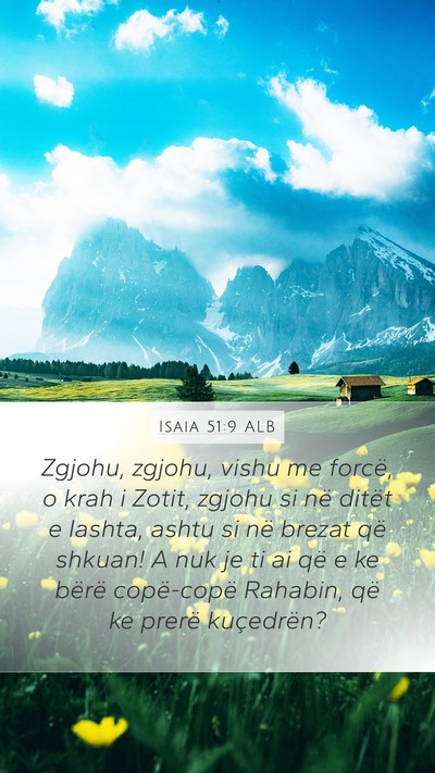 Isaia 51:9 ALB Bible Verse Image
