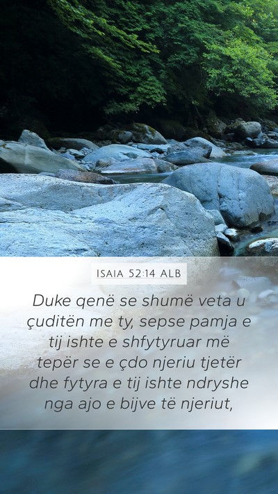 Isaia 52:14 ALB Bible Verse Image