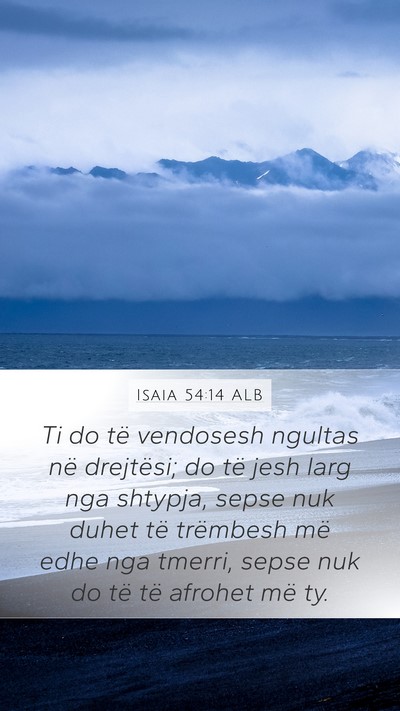 Isaia 54:14 ALB Bible Verse Image