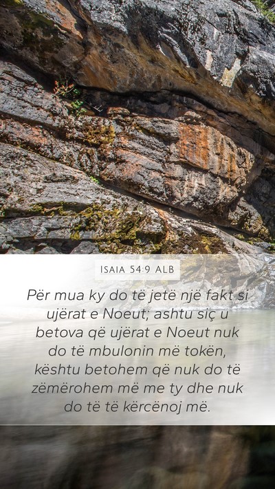 Isaia 54:9 ALB Bible Verse Image