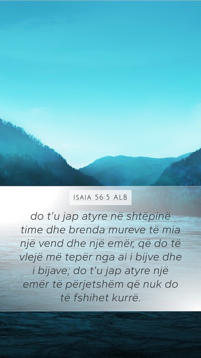 Isaia 56:5 ALB Bible Verse Image