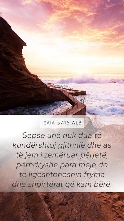 Isaia 57:16 ALB Bible Verse Image