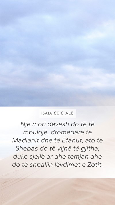 Isaia 60:6 ALB Bible Verse Image