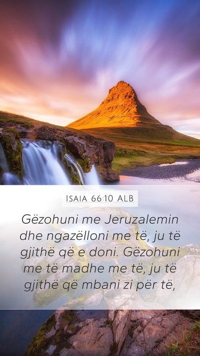 Isaia 66:10 ALB Bible Verse Image
