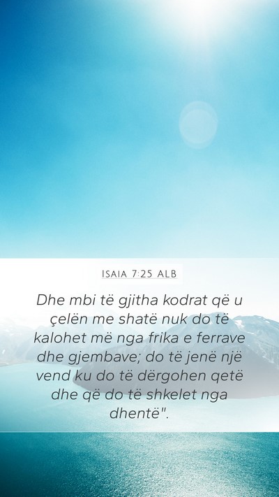 Isaia 7:25 ALB Bible Verse Image