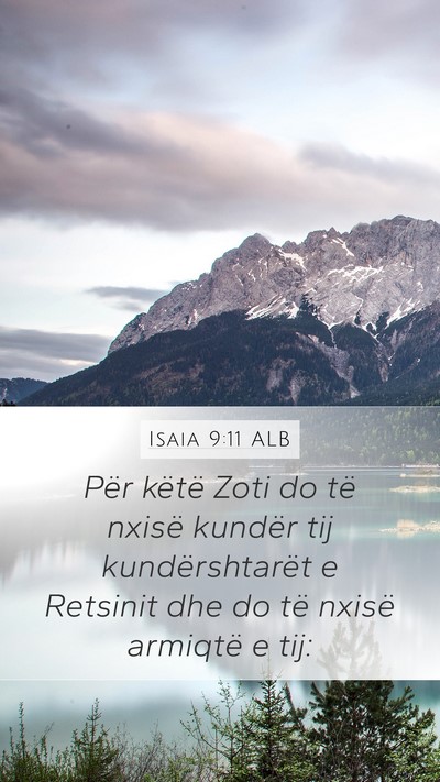 Isaia 9:11 ALB Bible Verse Image
