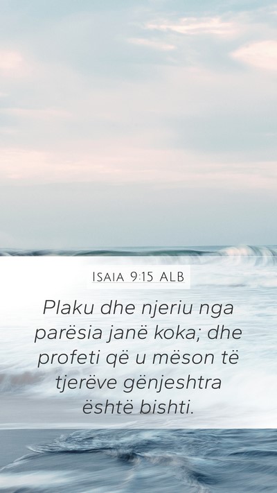 Isaia 9:15 ALB Bible Verse Image