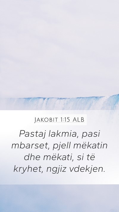 Jakobit 1:15 ALB Bible Verse Image