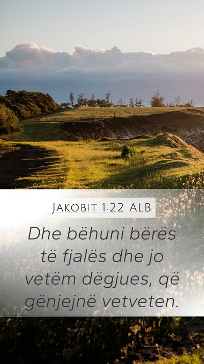Jakobit 1:22 ALB Bible Verse Image
