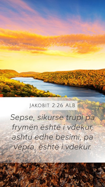 Jakobit 2:26 ALB Bible Verse Image