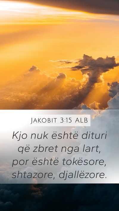Jakobit 3:15 ALB Bible Verse Image