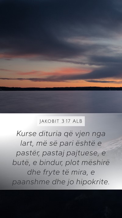 Jakobit 3:17 ALB Bible Verse Image