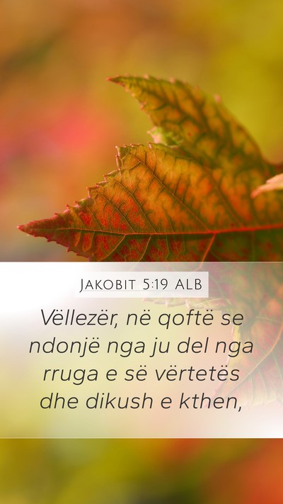 Jakobit 5:19 ALB Bible Verse Image