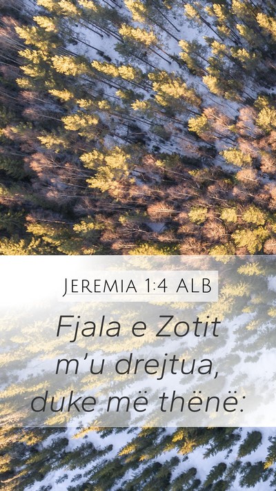 Jeremia 1:4 ALB Bible Verse Image