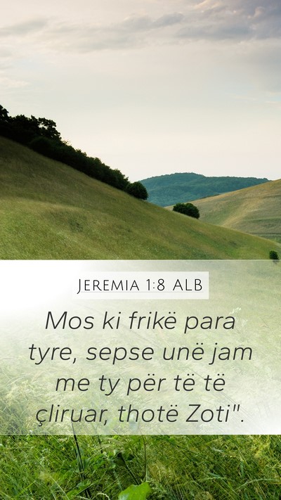 Jeremia 1:8 ALB Bible Verse Image
