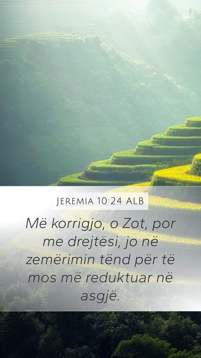 Jeremia 10:24 ALB Bible Verse Image