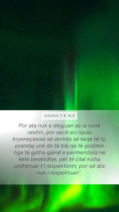 Jeremia 11:8 ALB Bible Verse Image
