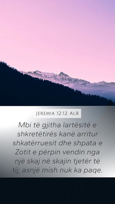 Jeremia 12:12 ALB Bible Verse Image