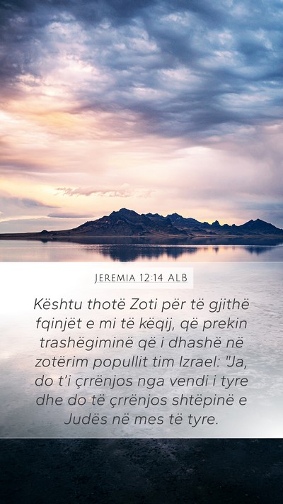Jeremia 12:14 ALB Bible Verse Image