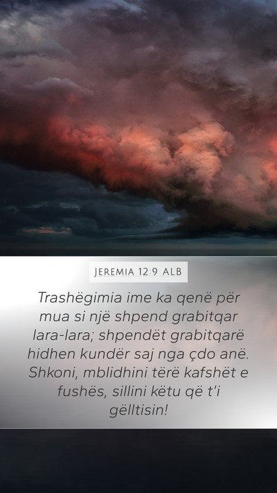 Jeremia 12:9 ALB Bible Verse Image