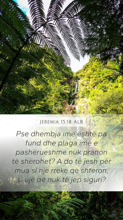 Jeremia 15:18 ALB Bible Verse Image