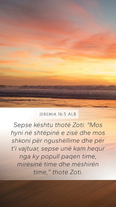 Jeremia 16:5 ALB Bible Verse Image