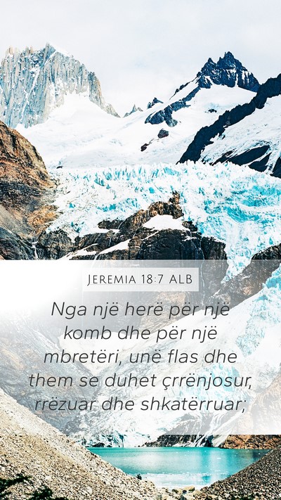 Jeremia 18:7 ALB Bible Verse Image