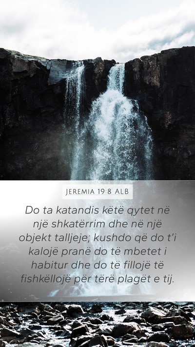 Jeremia 19:8 ALB Bible Verse Image
