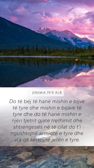 Jeremia 19:9 ALB Bible Verse Image