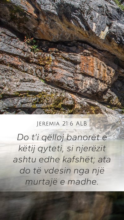 Jeremia 21:6 ALB Bible Verse Image